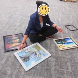 Beautifully Framed, Acrylic Canvas Paintings (self Made)