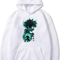 My Hero Academia Izuku Midoriya Boku Deku Anime Hoodie for Men, Women, Unisex 