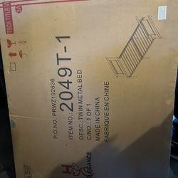 Twin Metal Bed 