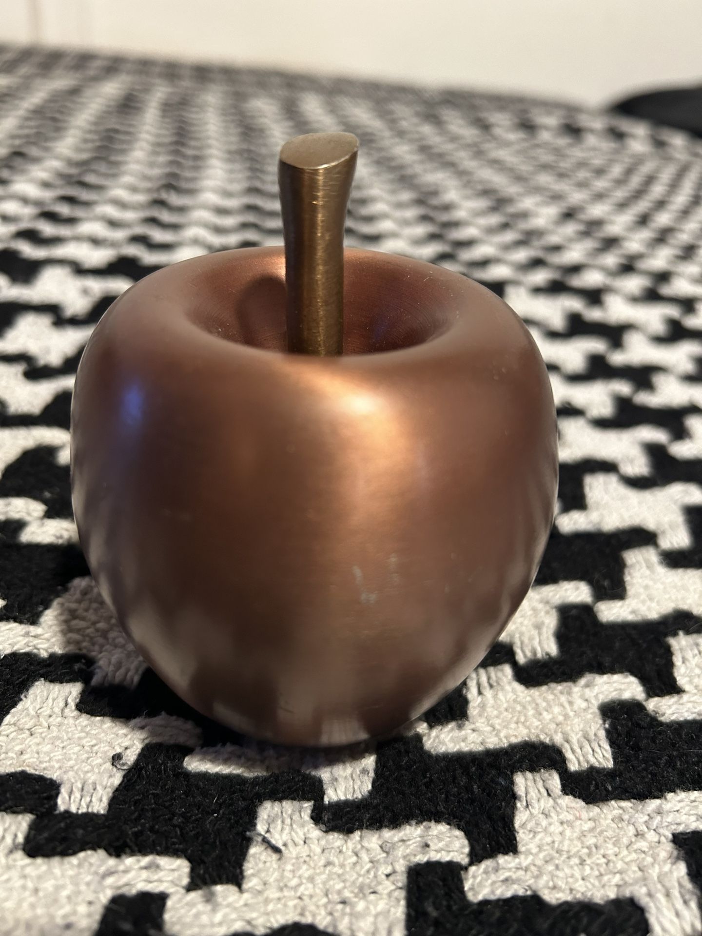 Vintage Heavy Duty Copper Style Apple Decor Figurine Collectible