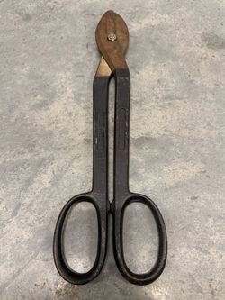 Vintage Wiss USA Drop Forged Inlaid Tin Snips / Sheet Metal Shears