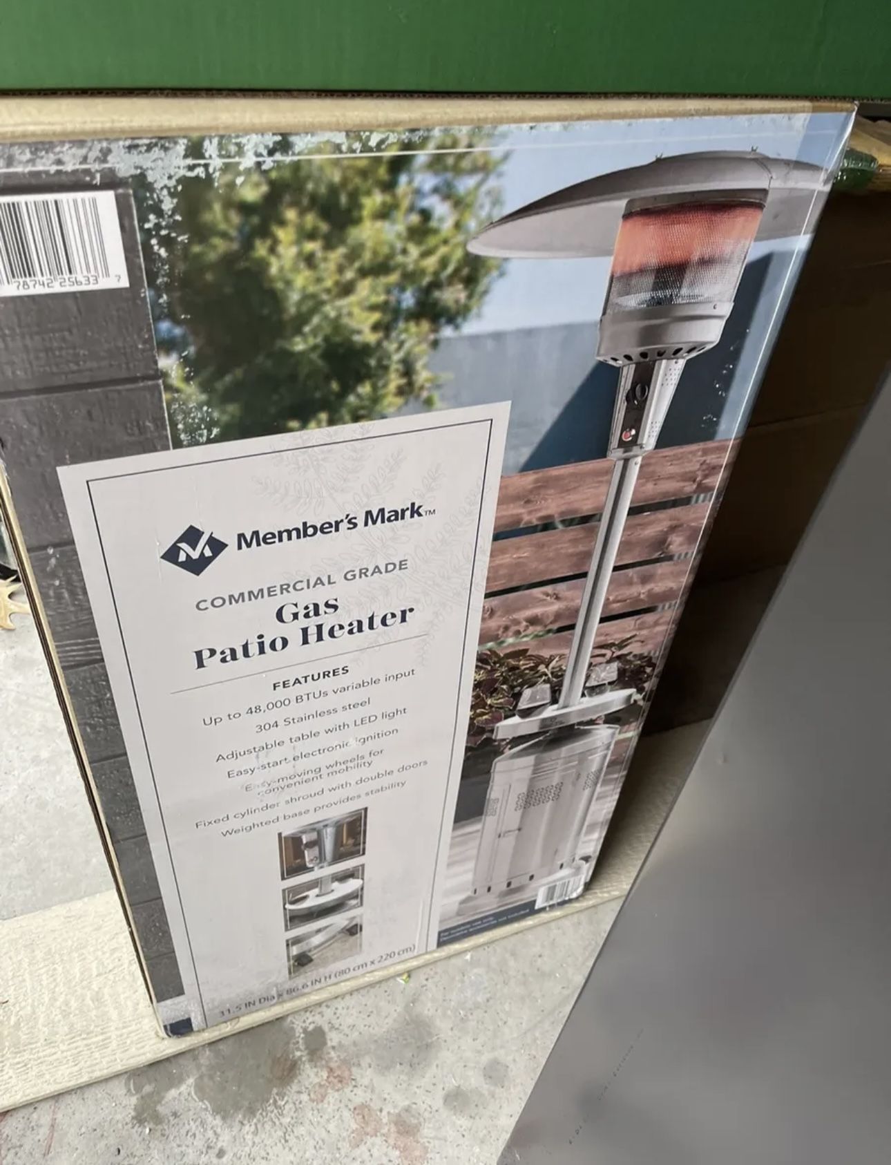 Members Mark Commercial Grade Gas Patio Heater for Sale in Indianapolis