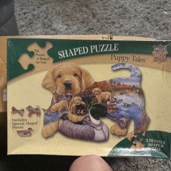 Shaped  Puppy Tales Puzzle