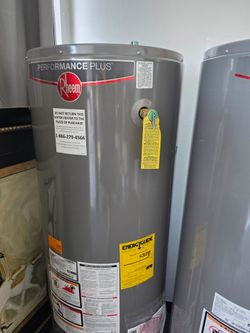 New Water Heater Rheem Performance Plus Gas