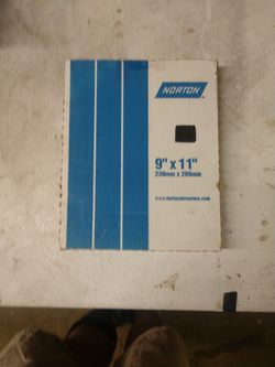 NOS Norton Emery Cloth 9x11 Fine Grit