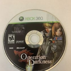 Operation Darkness (Xbox 360, 2008) DISC ONLY TESTED WORKING *Rare*