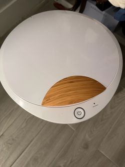 Round Smart Coffee Table with Wireless Charging