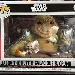 Funko POP Star Wars: Episode VI - Return of the Jedi Jabba the Hutt and Salacious B. Crumb 40th Anniversary
