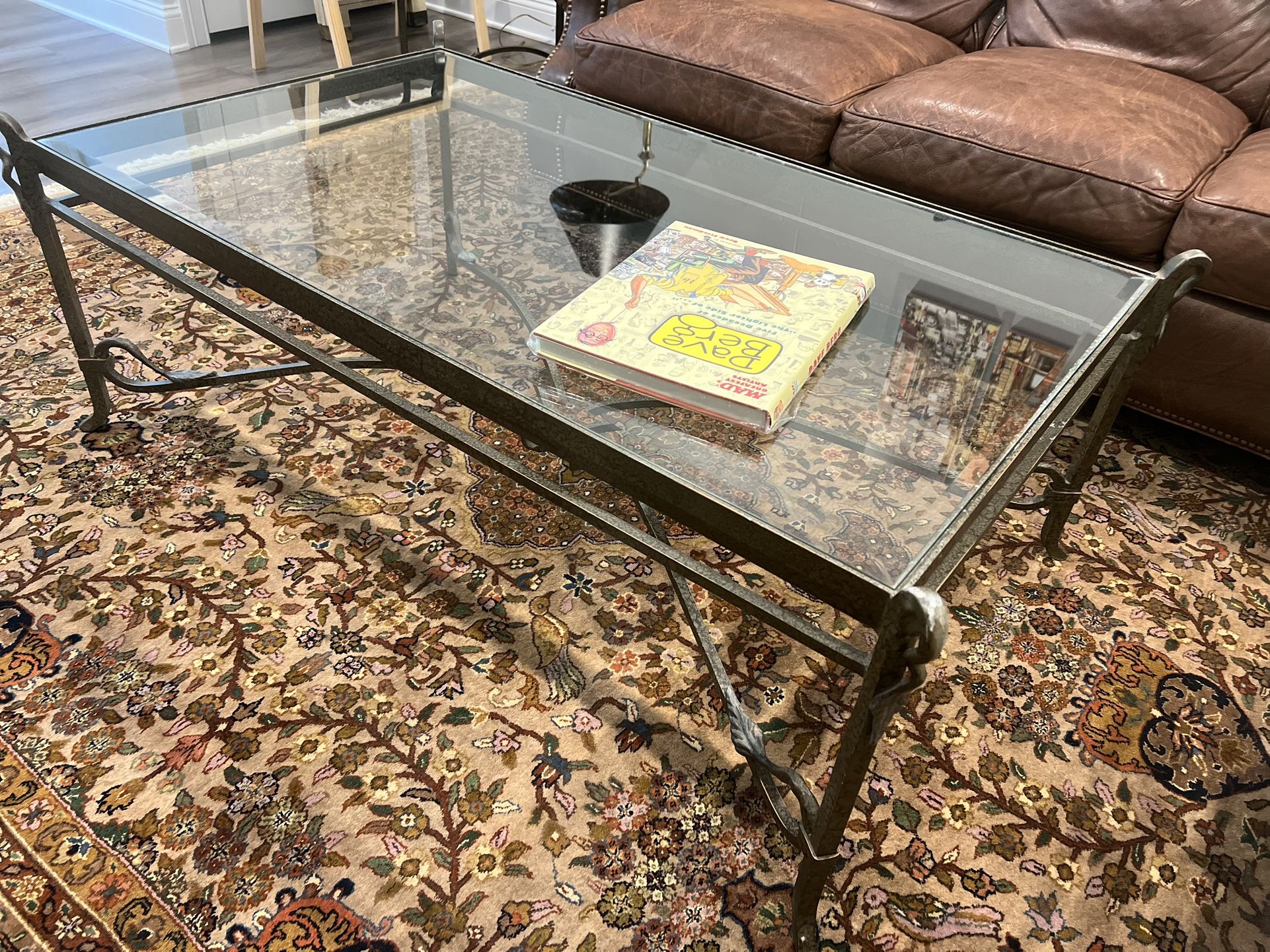 Glass Coffee Table With Two Side Tables