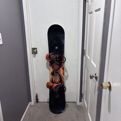Snowboard with Bindings - Size 153cm