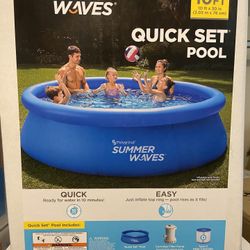 Buy Today Pool Summer Waves 10x30  Easy Set With Pump Deluxe