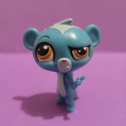 Littlest Pet Shop #3678 Sunil Nevla Mongoose Blue.