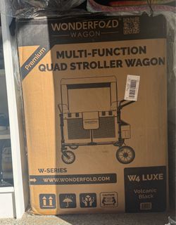 WonderFold W4 Luxe Quad Stroller Wagon – Brand New in Box