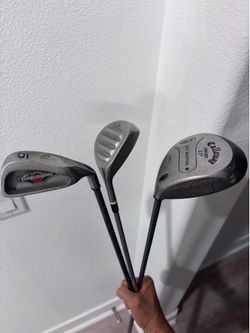 Calaway and Taylormade clubs