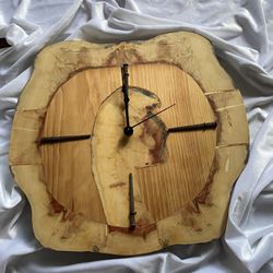Wooden Inlaid Clock
