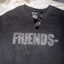 Black/silver vlone tee shirt men’s small 