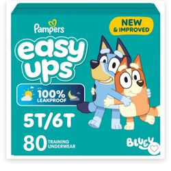Pampers Easy Ups Training Underwear Bluey 5t-6t