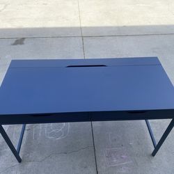 Blue ikea computer desk Price Is OBO