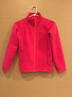 Pretty pink fleece jacket Columbia brand