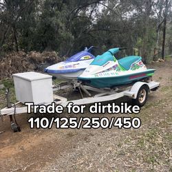 Jetskies and trailer
