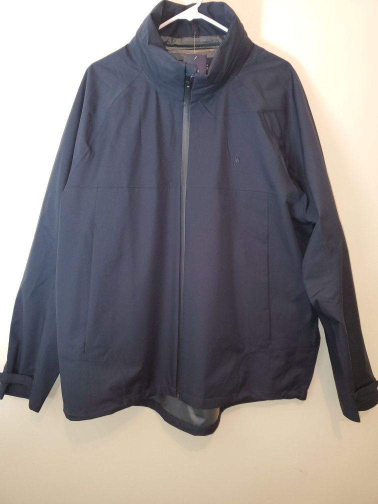 Men Polo Ralph Lauren PERFORMANCE Water Resistant Hoodie Windbreaker Coat Jacket