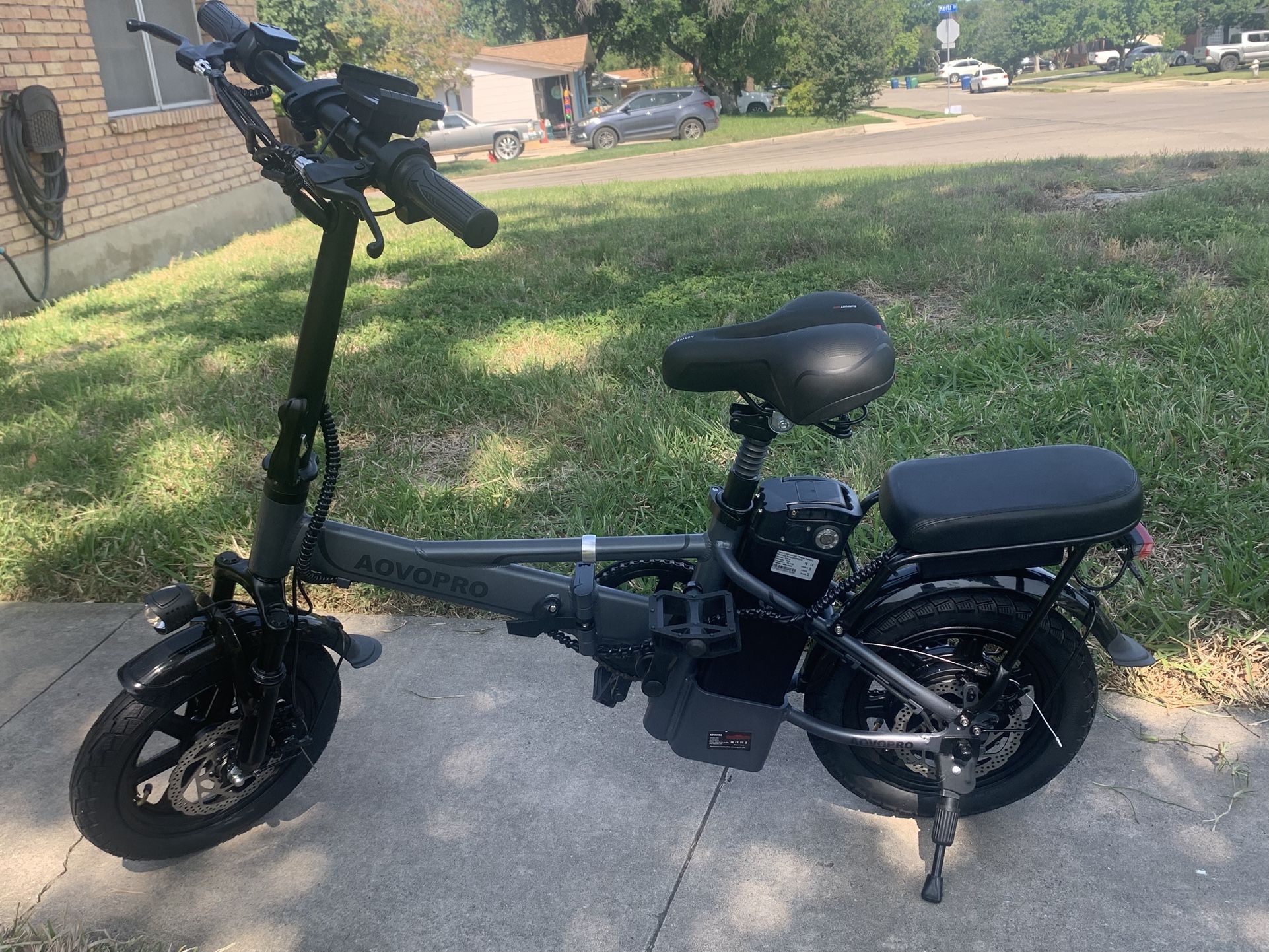 New Adult Folding Electric Bicycle E-bike 500w 48V 14” Tires