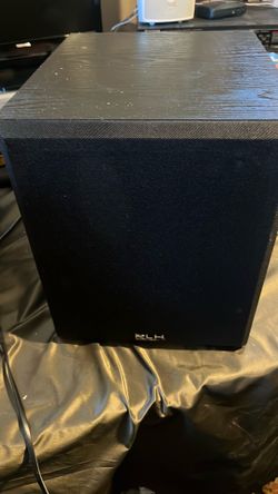 KLH ASW8-120B Amplified Powered Subwoofer Speaker 120 Watts $40