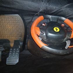 Ferrari Steering Wheel And Pedals