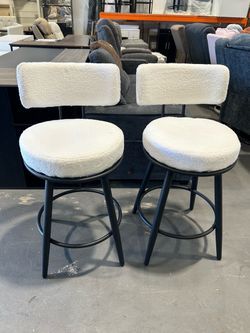 New - Set of 2 Counter Barstools 26” Height  For Kitchen