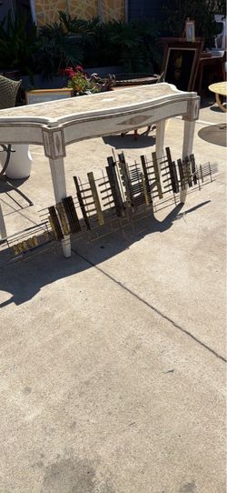 Mid Century skyline metal wall sculpture
