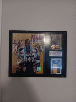 SHAQUILLE O'NEAL MVP WALL PLAQUE