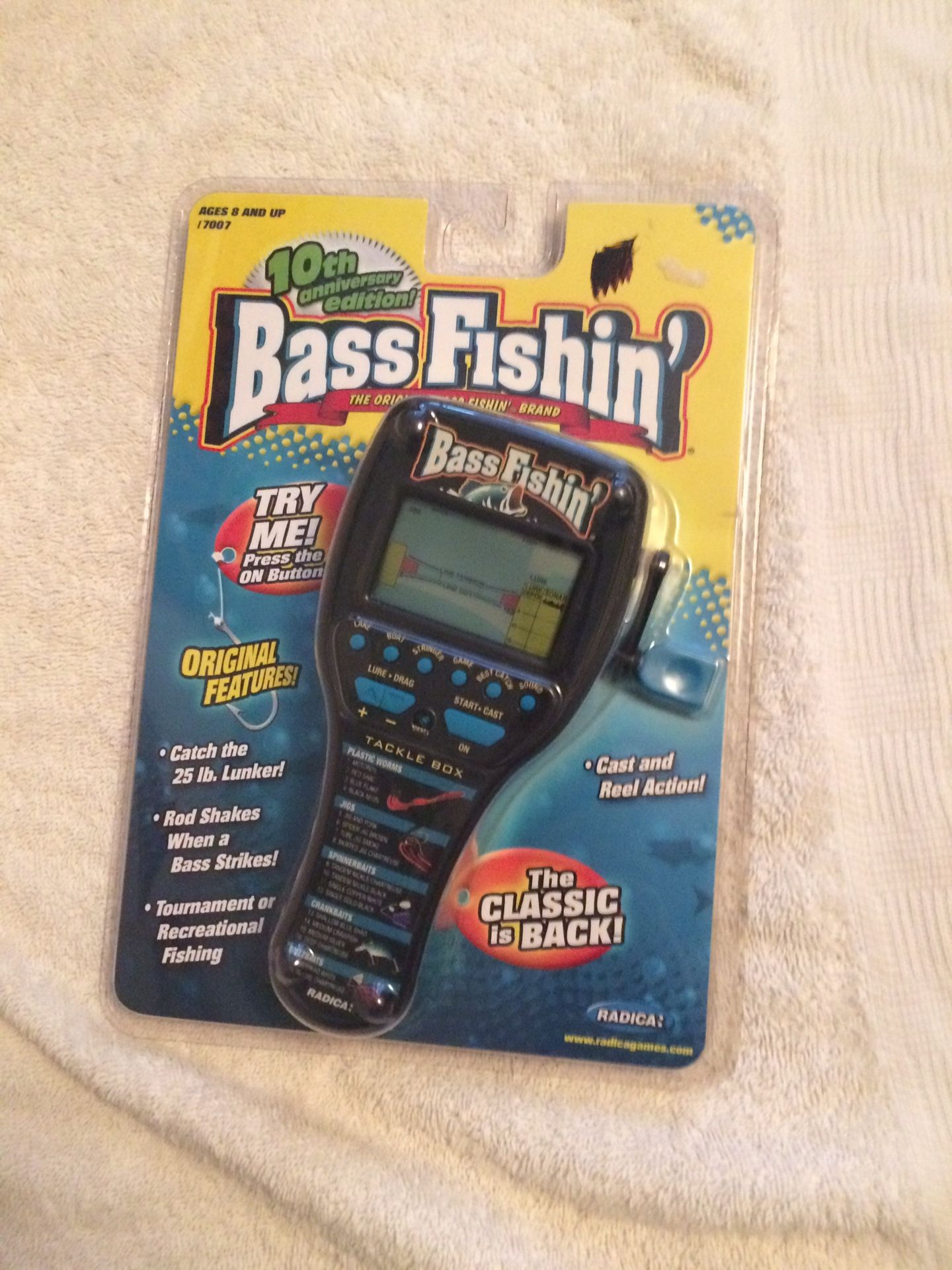 Brand New Radica Bass Fishin 10th Anniversary Edition Handheld Electronic