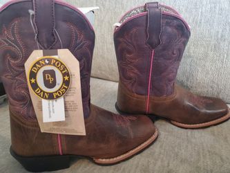 Dan Post Majesty Girls Western Boots Size 2.5