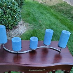 Candles Holder And 5 Candles