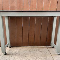 Standing Table W Wheels- Metal Frame