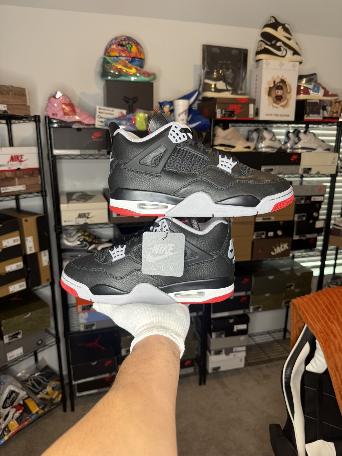 🔥 Air Jordan 4 “Bred Reimagined” — Men’s 10 — Brand New / DS