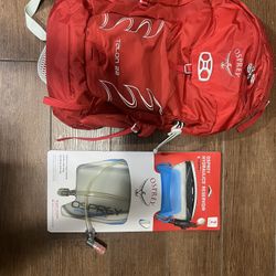 New Osprey Talon 22 Pack - Hiking Backpack With Osprey Hydraulics Reservoir - 2 Liters 
