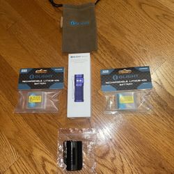 Olight Baton 4 EDC Flashlight Bundle + 2 Extra Batteries + Holster + Pouch NEW 1300 Lumens Max! 30 Day Max Run Time!!! 