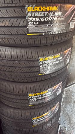 225/60/16 Blackhawk tires 🛞