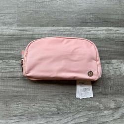 Lululemon Everywhere Belt Bag Pink Wordmark New With Tags 1L
