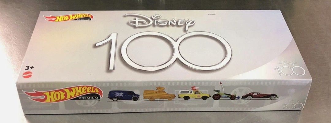 Deal deal!!! HOT WHEELS PREMIUM DISNEY 100 YEARS SET OF 5 CAR FACTORY SEALED COLLECTORS BOX
