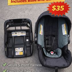 👶 Infant Car Seat w/ Base – $35