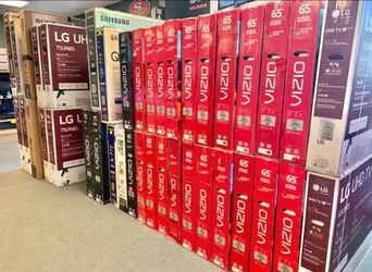 Tv 55-85 $279-1098 smart 4K hdtv $55 down on Finacing free delivery