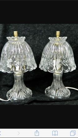 2 Princess House lamps