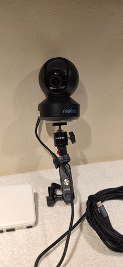 Reolink E1 PTZ Indoor Security Camera Kit w/Ulanzi Clamp Mount, Ball head, Power