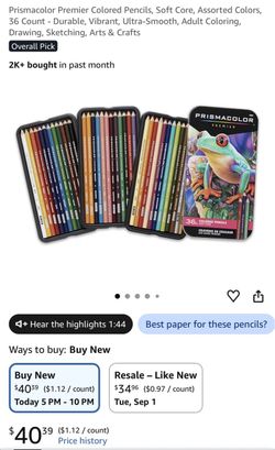 Prismacolor pencils brand spanking new