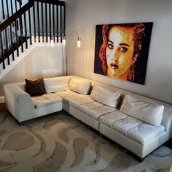 Sofa (3 Piece leather sectional ). American leather