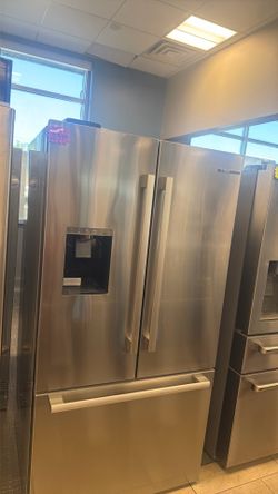 Bosch French door fridge with water dispenser and ice maker