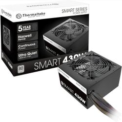 Thermaltake Smart 430W 80+ White Continuous Power ATX 12V V2.3/EPS 12V Active PFC Power Supply PS-SPD-0430NPCWUS-W