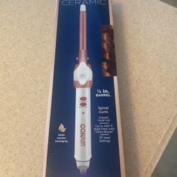 Conair Double Ceramic 1/2-Inch Curling Iron,